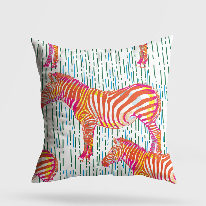 Premium Washable Cushion, 17.0 x 17.0 Inches, 50% Cotton / 50% Polyester, Silicone Filling, Concealed Zip | Soft, Comfortable & Ironable | Perfect for Home Decor, Living Room & Bedroom Accents