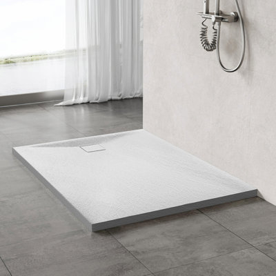 Slip-Resistance 32mm H Square White Shower Tray