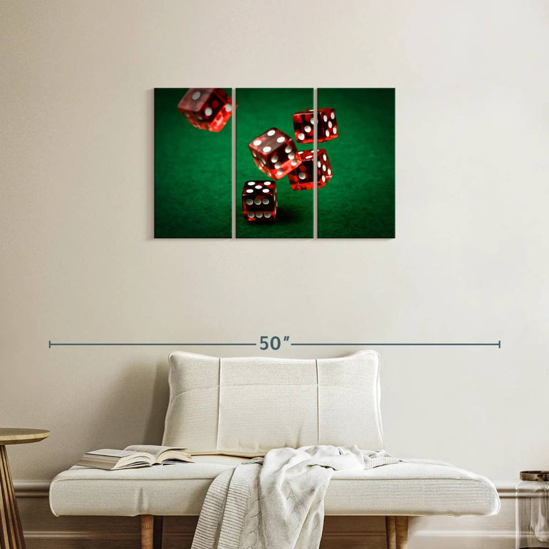 Senne Roll The Red Dice, 20" H x 33" W