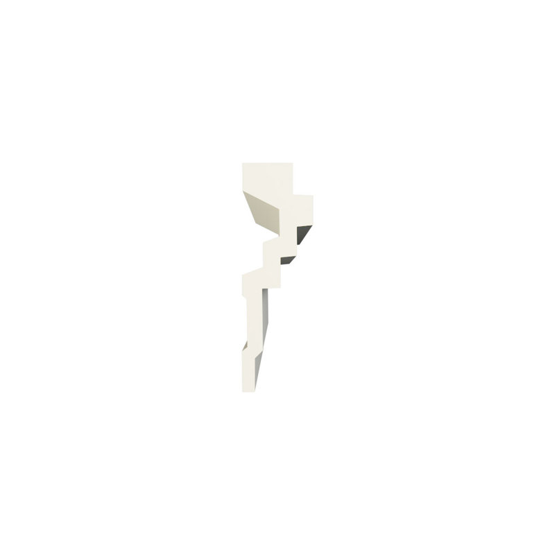 Endurathane Joseph Crown Moulding, 1 3/8"H x 4 3/8"P x 96"L, Factory Primed