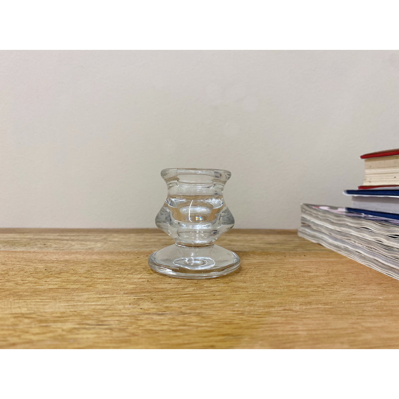 Glass Tabletop Candlestick