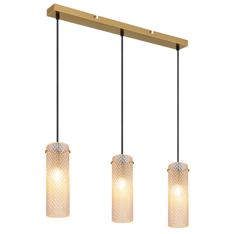 Almaan 3 - Light Gold Geometric Pendant