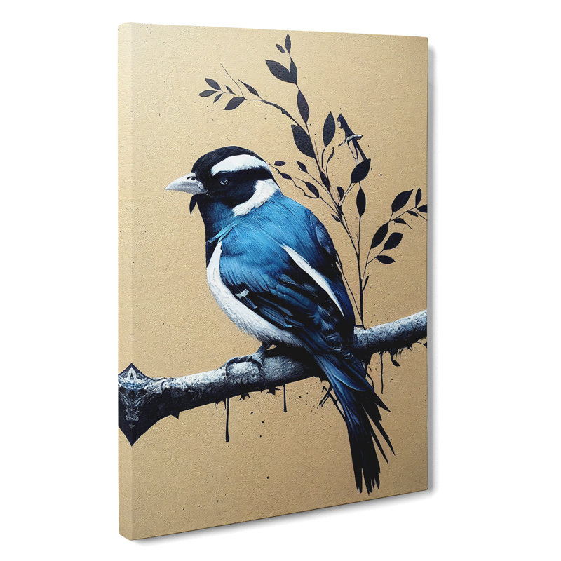 XC1022-2394X Handsome Bird 1 Piece Wrapped Canvas Wall Art, 76cm H x 50cm W x 3cm D