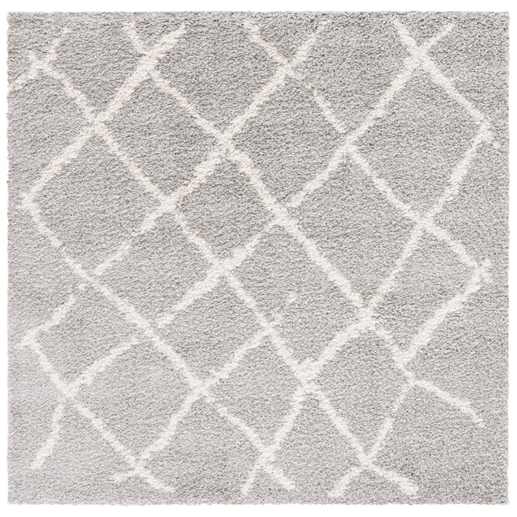 Zettie Berber Shag Performance Geometric Rug