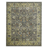 Nuit Arabe Wool Geometric Area Rug in Brown