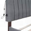 Grand lit plateforme tapissier avec lit gigogne simple TG - Aucun sommier requis, robuste Durable