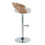 Tabouret de bar réglable Laurenzio avec repose-pieds arrondi en T-758589269-789590281