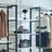 Freestanding Walk in Wood Closet System with Metal Frame-112387504