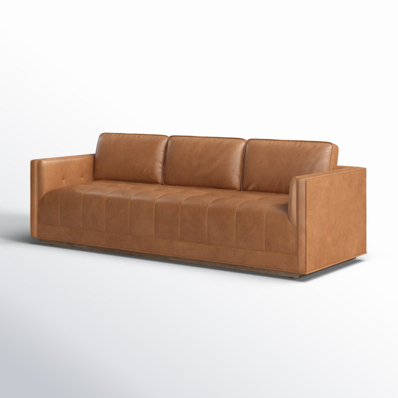Kiera Sofa, Palermo Butterscotch Top Grain Leather