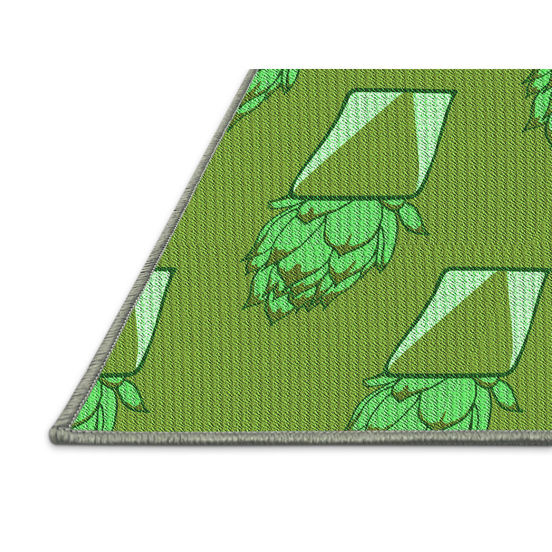 Tapis 100% à motif lavable à la machine 2989 12, Rectangle 3 pi x 5 pi