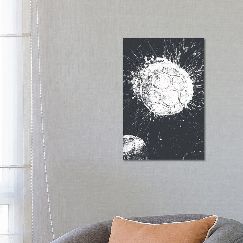 Football - reproduction d'art mural - toile tendue, 26" x 18", Gallery Wrapped Canvas, No Frame