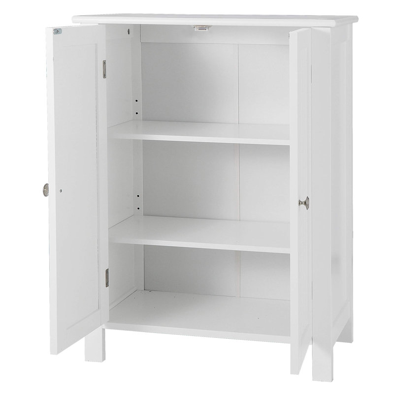 Brandice Freestanding Bathroom Cabinet, White