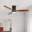 Ventilateur de plafond réversible à intensité variable avec fonction de mémoire de moteur à courant continu silencieux à 6 vitesses