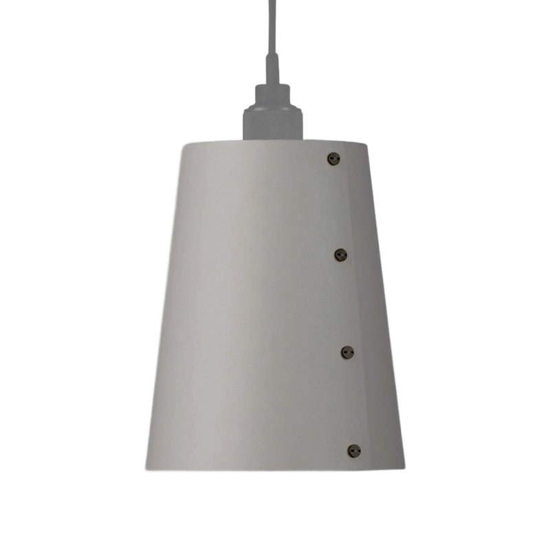 Metal Cone Pendant Shade, 10.24" H x 8.27" W x 8.27" D, Stone