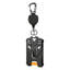 Porte-badge d'identification en plastique de style Mecha avec mousqueton rétractable à haute élasticité et pochette robuste pour carte de travail.-106449889