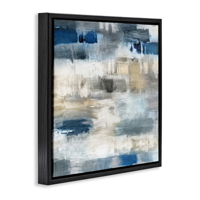 Neutres et bleu abstrait