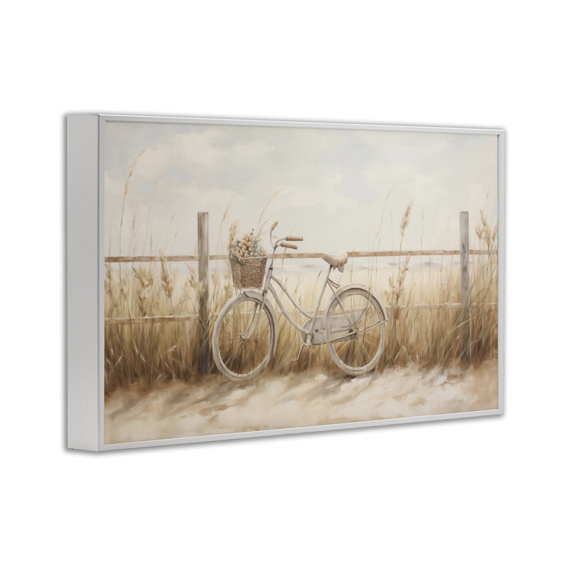 Panier à bicyclette avec herbes, estampe numérique par Arlington Prints, H 16 po x l 24 po