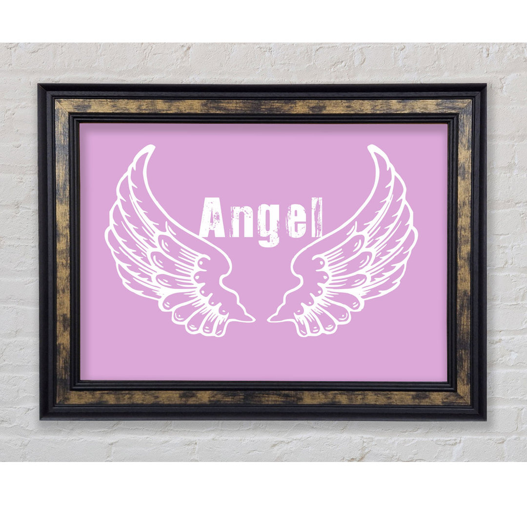 Angel Wings 2 Dusty Pink - Einzelner Bilderrahmen Kunstdrucke