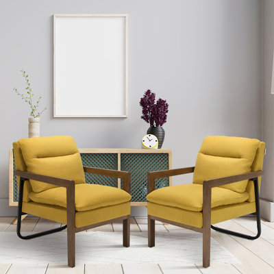 26.5" W Linen Armchair by Red Barrel Studio