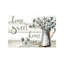 Farmhouse Cotton Home Sweet Home by Tre Sorelle Studios - Wrapped Canvas Painting-1849525895