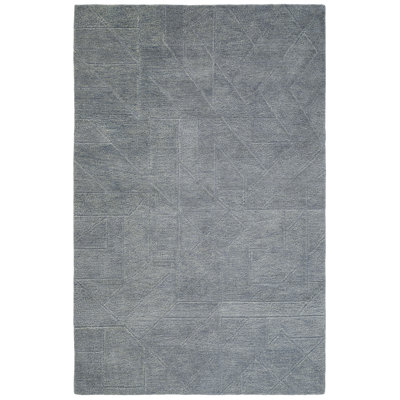 Ebern Designs Hand Tufted Wool Relief Rug