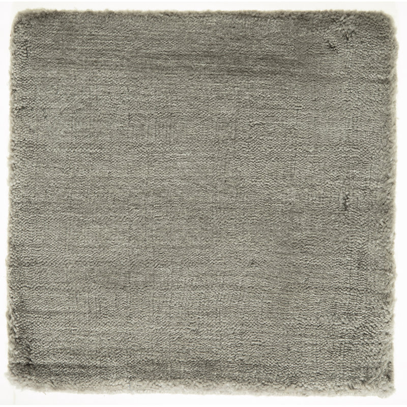 Bonn Hand-Loomed Synthetic Greige Area Rug, Square 12', Light Grey