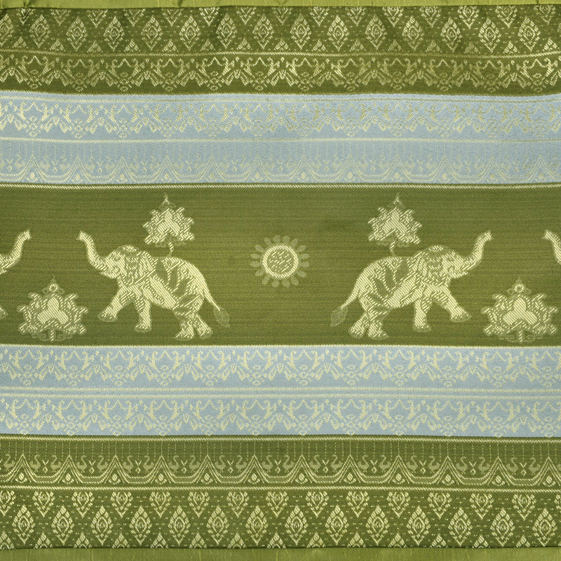 Tapis oriental oriental tissé à la machine, Vert