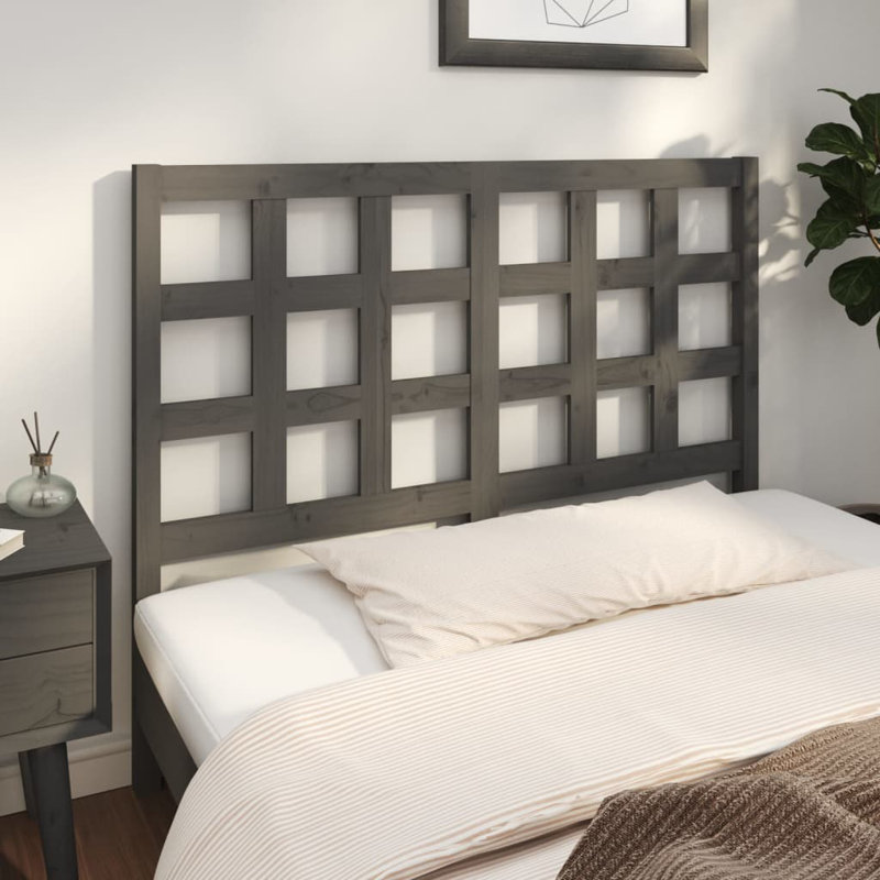 Mendota Solid Wood Headboard, 100 x 125.5cm, Honey Brown