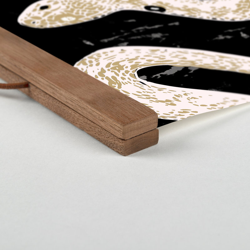 «Black Snake Collage», impression sur toile non encadrée