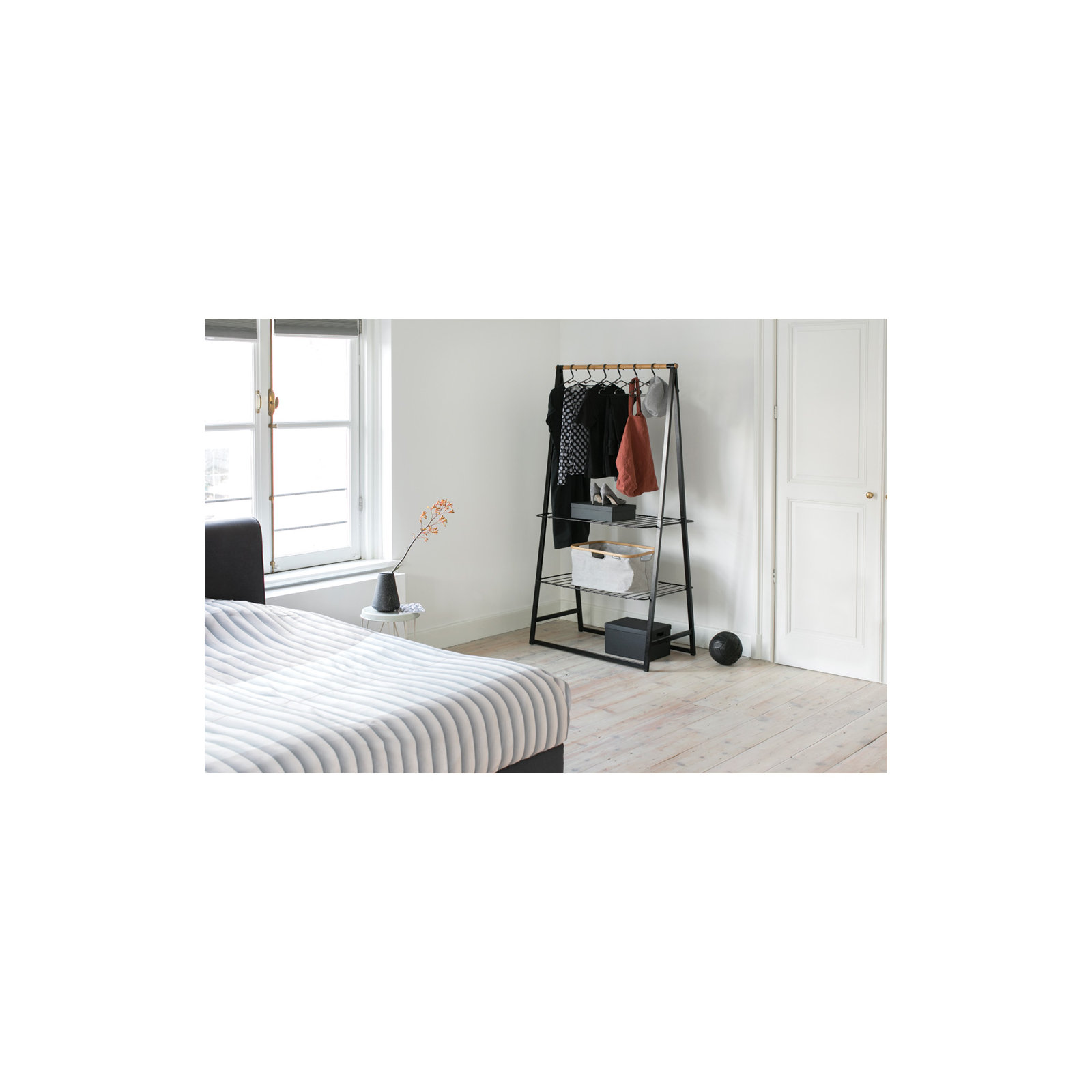 Brabantia Linn Garment Clothes Rack, Large, Black