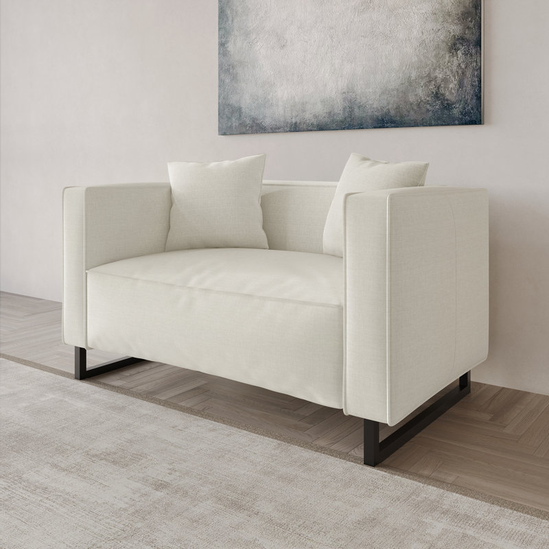 Causeuse en lin, Beige