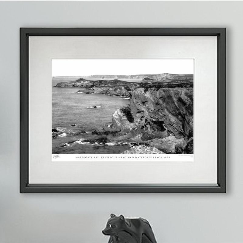Watergate Bay, Trevelgue Head And Watergate Beach 1899 by Francis Frith - Single Picture Frame Print