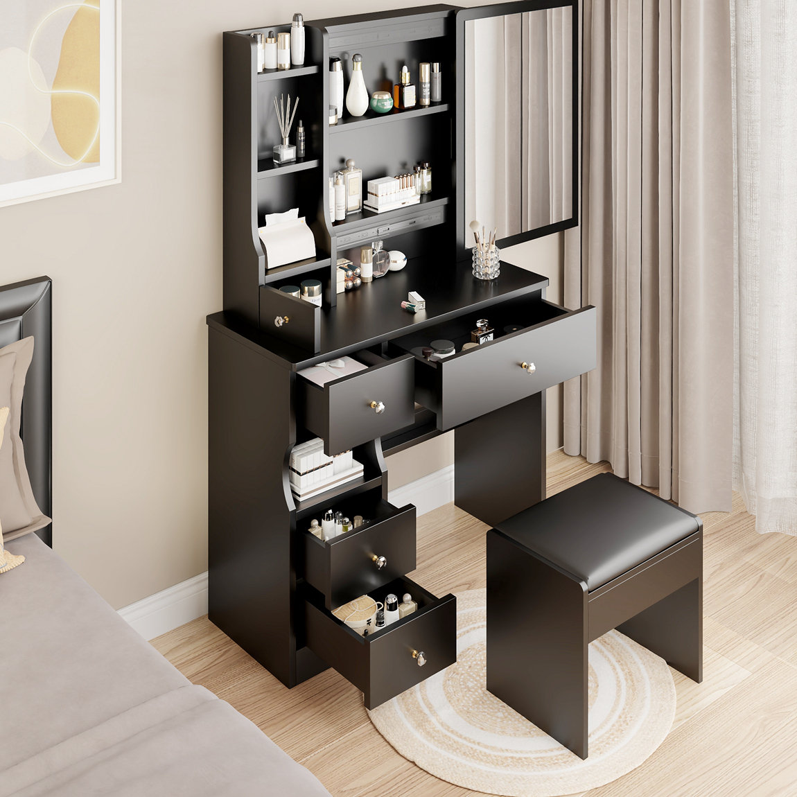 Ebern Designs Hartie Vanity Wayfair