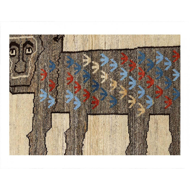 One-of-a-Kind 2'5'' X 5'4'' New Age in Ivory
