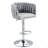 360° Fabric Cover Swivel Bar Stools Set Of 2, Adjustable Counter Height Bar Chairs With Woven Back & Footrest, Chromed  Bar Stools For Kitchen Island, Cafe, Pub-1983949210