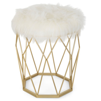Elly Steel Accent Stool