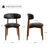 Upholstered Solid Wood Dining Side Chair-608495897