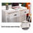 39.37" Brown+White Standard Solid Reception Desk