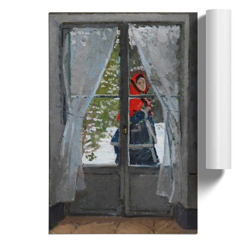 The Red Kerchief by Claude Monet - Frameless Print, 59cm H x 42cm W x 0.1cm D