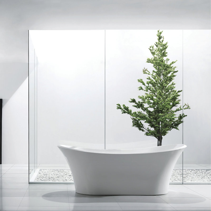 Baignoire de trempage autoportante 70,875" x 31,5" poupée