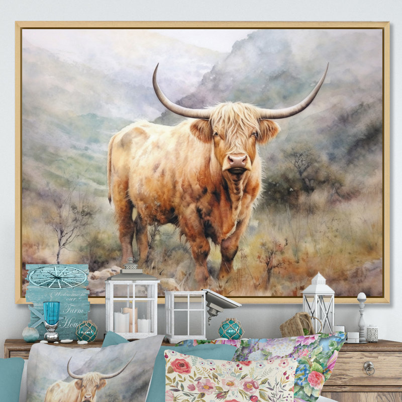 Rustic Castle III, 34" H x 44" W x 1.5" D, Natural Floater Framed