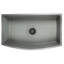 Nantucket Sinks' 33 Inch Farmhouse Fireclay Sink with Curved Apron-1551032444