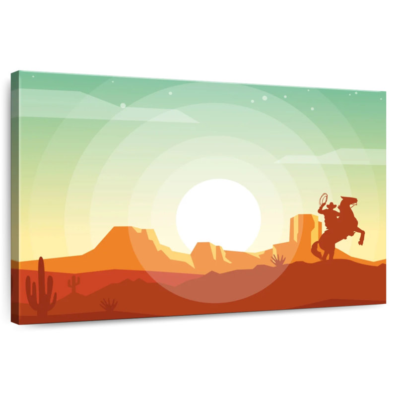 Lelar Western Desert, 34" H x 51" W