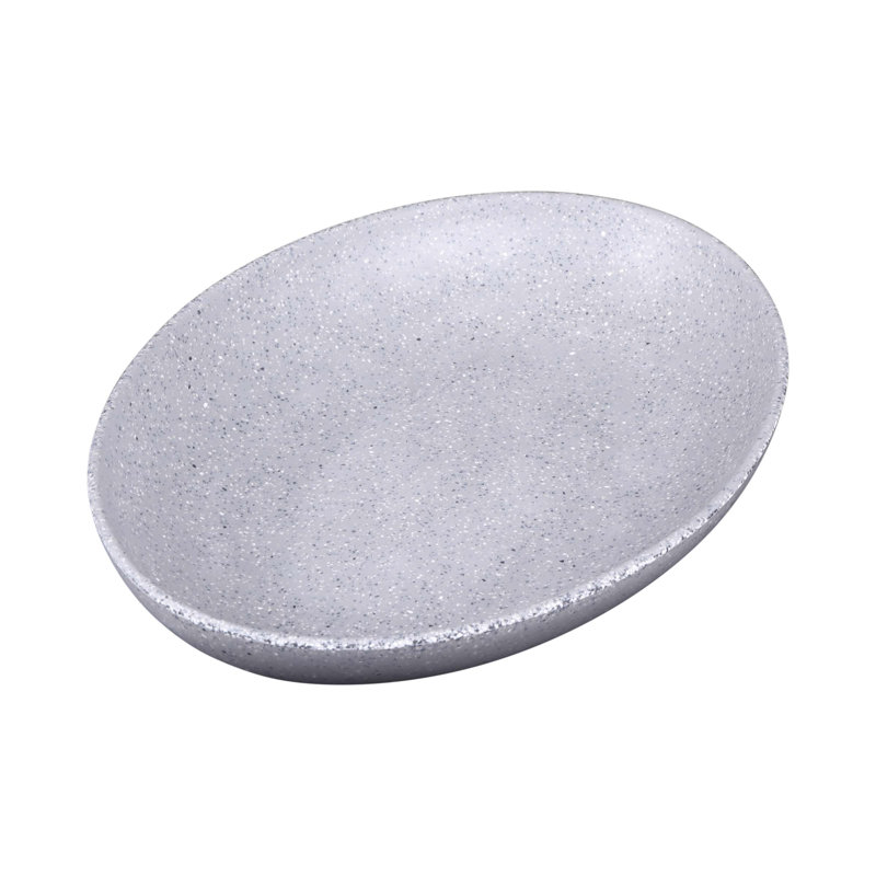 Assiette plate en mélamine 10 po profonde ovale 32 oz. Tenaya