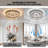 Ceiling Fans With Lights Modern Crystal With Remote Control