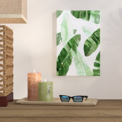 Feuilles tropicales-impression sur toile tendue