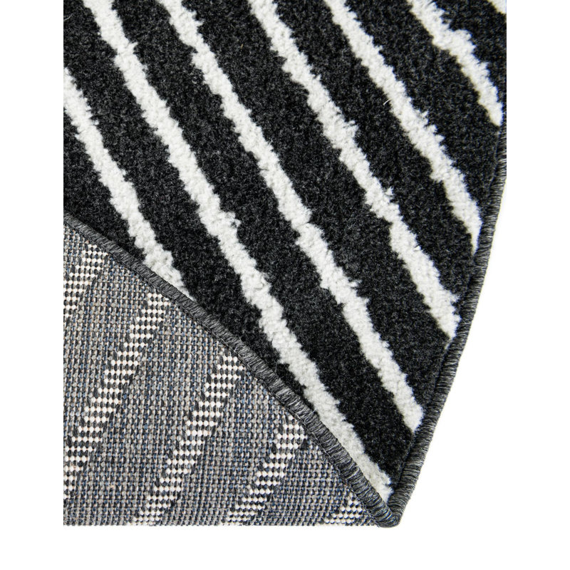Tapis Latitude Run® Orkla Nikolis noir, Rond 6 pi 1 po