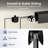 44"-48" W x 72" H Double Sliding Shower Door, Framed Bypass Sliding Door with 1/4'' Tempered Glass, Matte Black-123214238