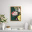 Baroque Bouquet 5' Framed Graphic Art Print on Glass