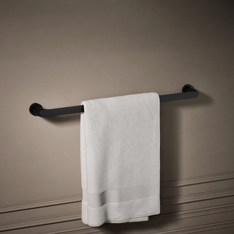 Avid Towel Bar, Matte Black, 24"W